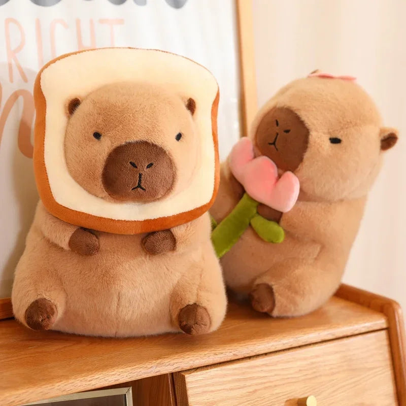Capybara Plush Toy with Decoration