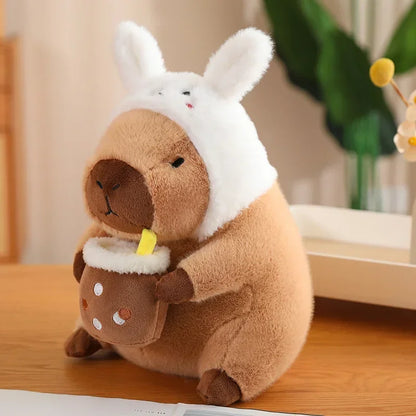 Capybara Plush Toy with Decoration