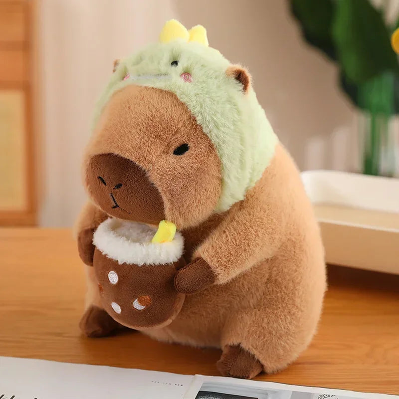 Capybara Plush Toy with Decoration
