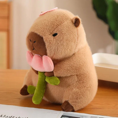Capybara Plush Toy with Decoration